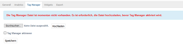 Personalisierung - Tag Manager