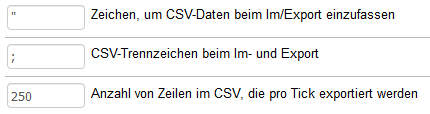 Einstellungen