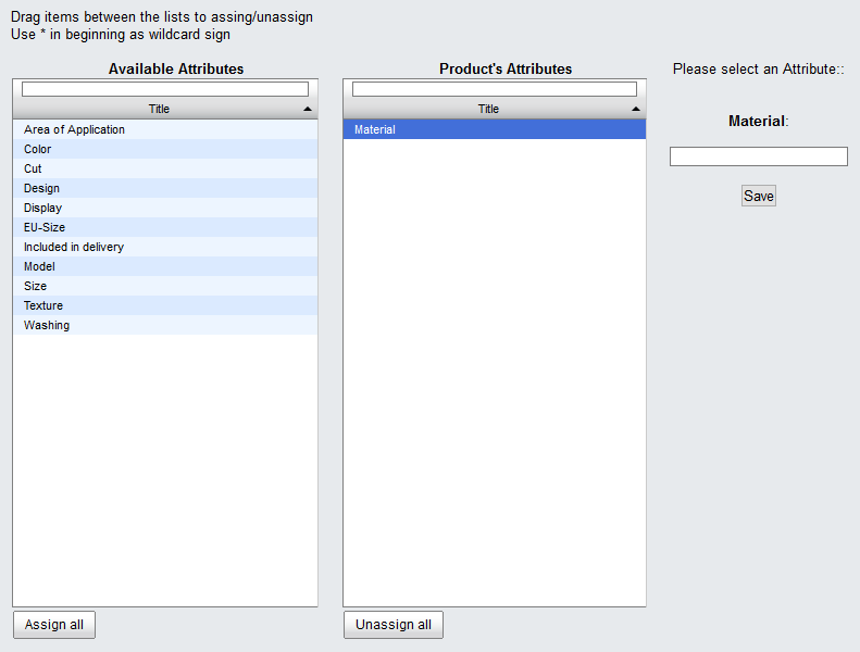 Assign Attributes