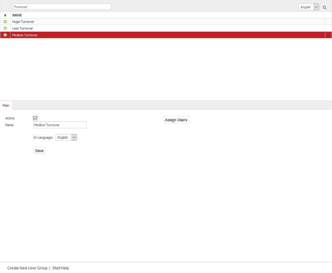 User groups