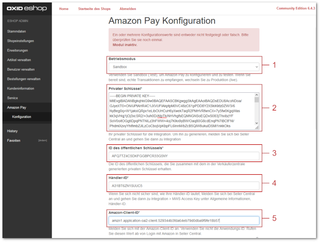 Daten zum Erstellen des WebHooks eingeben