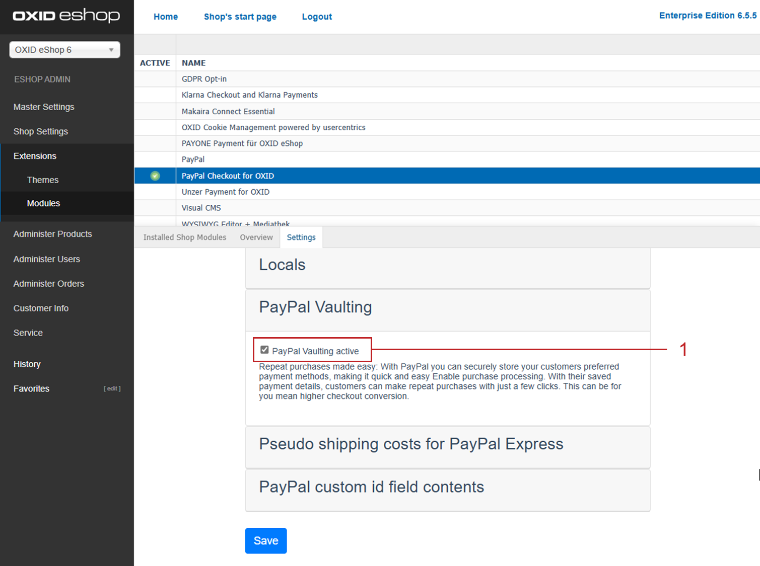 Deactivating PayPal Vaulting